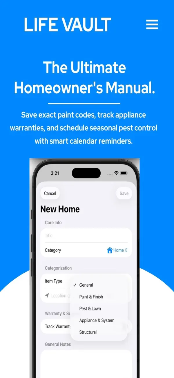 Screenshot #3 pour LifeVault: Asset Organizer