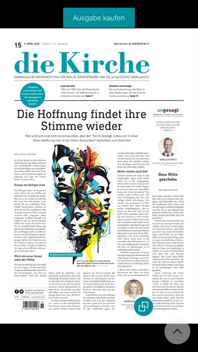 Evang. Zeitung - die Kirche Screenshot