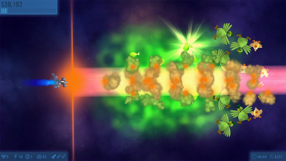 #6. Chicken Invaders Universe (iOS) 由: InterAction studios