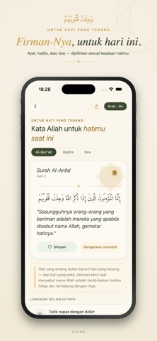 Qalwa: Dzikir & Mental Health iPhone screenshot