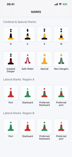 Captura de pantalla de IALA Navigation Marks en iPhone 7