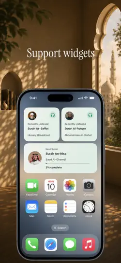 Capture d'écran de Quran Audio By Quran.com sur iPhone 6