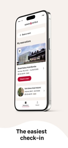 Sokos Hotels App Store preview screenshot 2