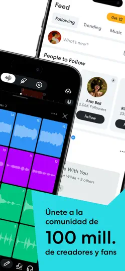 Captura de pantalla de BandLab – Music Making Studio en iPhone 2