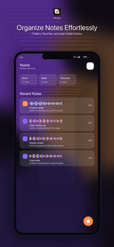 Noota Voice Notes screenshot