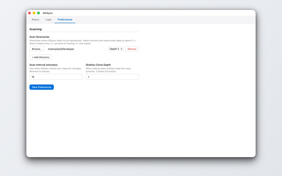 #2. GitSync Lite (macOS) De: ssntpl.com