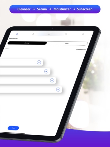 GlowRoutine - Start Simple iPad screenshot