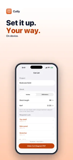 Cutly: Cut List Optimizer screenshot 2
