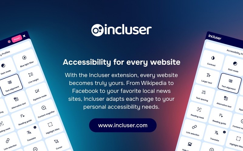 Incluser screenshot