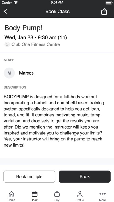 Screenshot #3 pour Club One Fitness Center