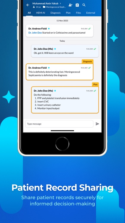 MedPlanner clinical messaging