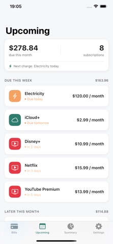 BillTracker: Subscriptions Screenshot 4 of 10