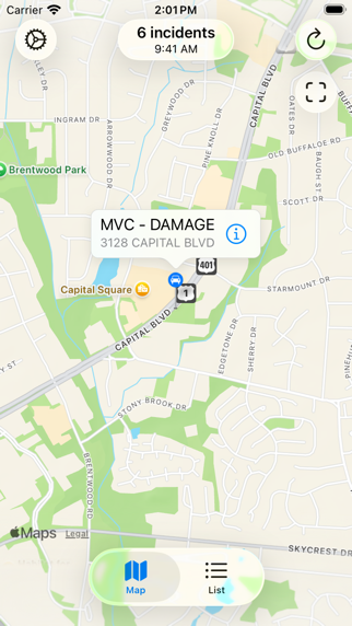 Screenshot 4 of Raleigh Incidents App