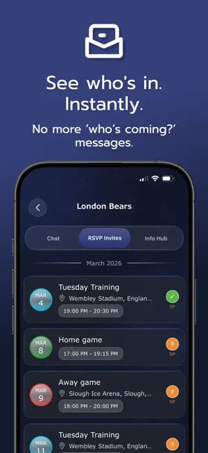 Invitem: Team & Club Manager screenshot 3