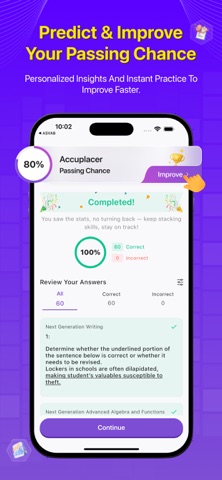 Accuplacer Test Prep 2026 screenshot