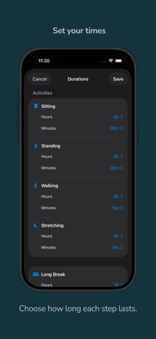 Standly | Standing desk timer screenshot