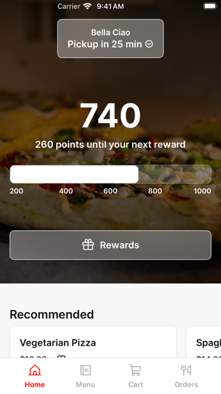 Bella Ciao To Go app screenshot
