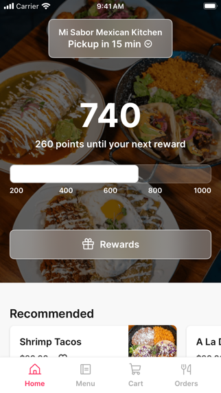 Mi Sabor To Go iPhone screenshot 1 - Food & Drink app
