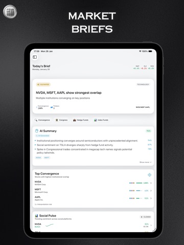 The Insider Index iPad screenshot