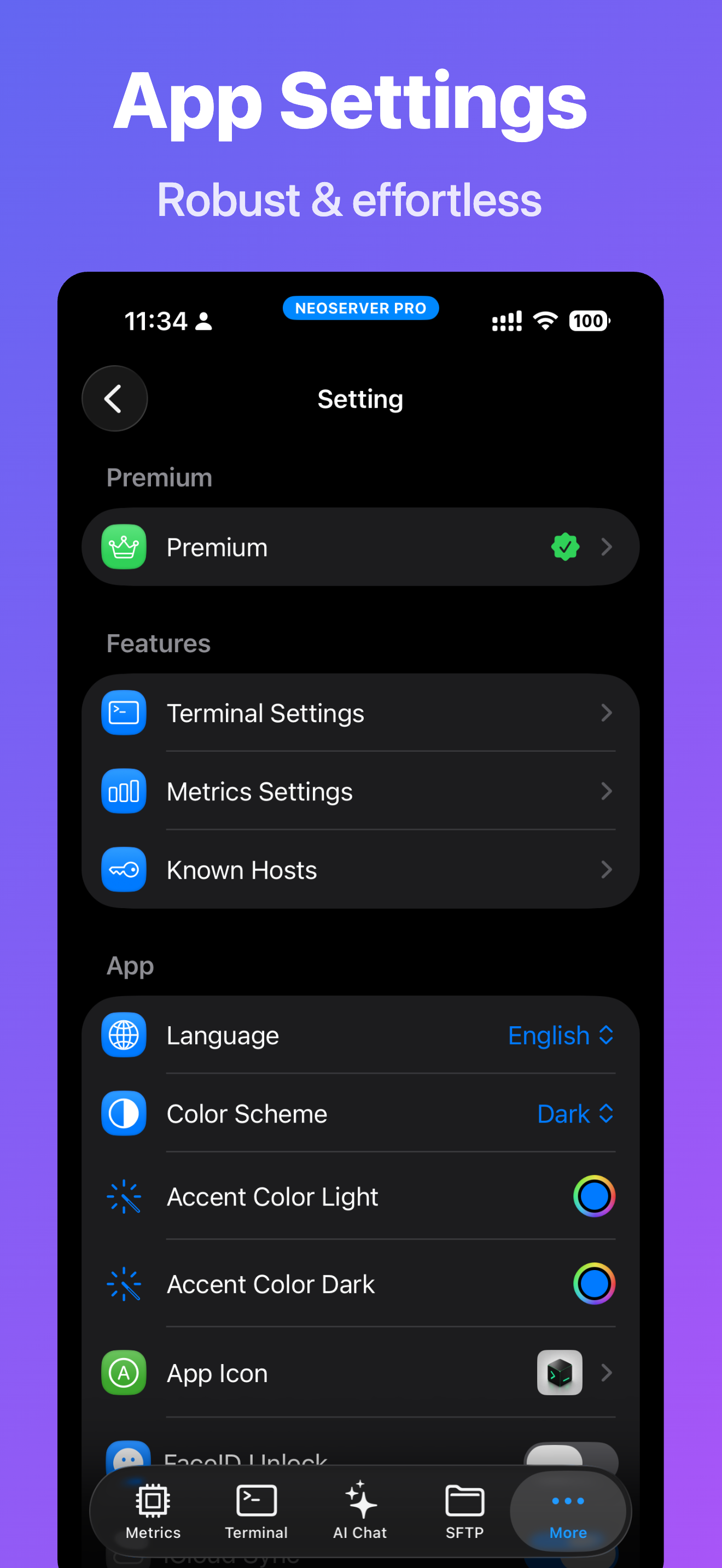 NeoServer:SSH Mosh Terminal screenshot 10