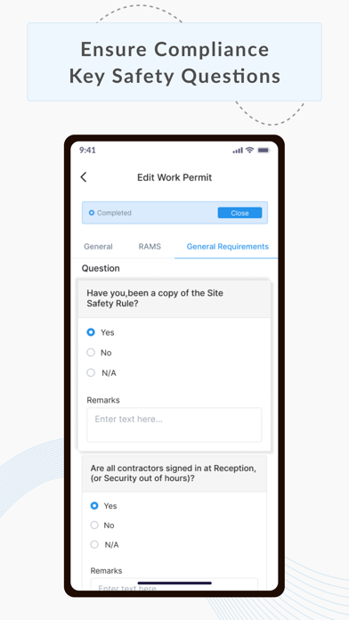 SHEQ Work Permit APP Screenshot