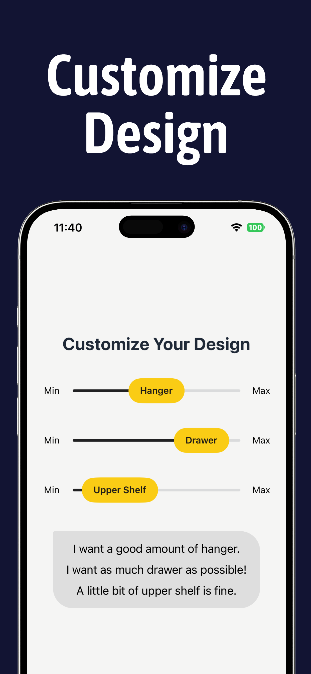 Closet Design App
