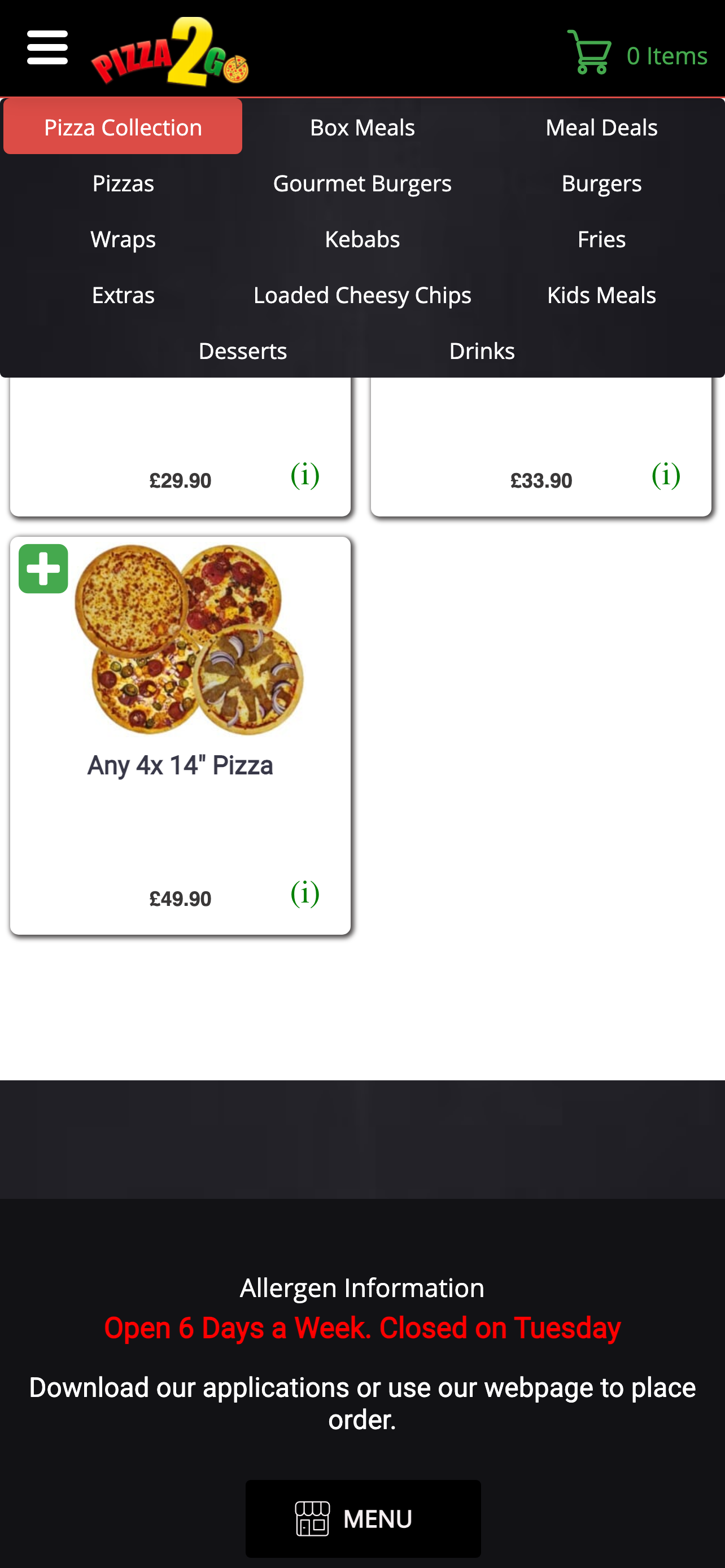 Pizza 2 Go Carmarthen