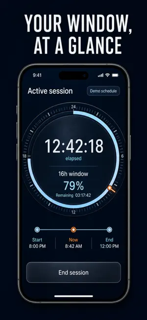 Fasting Clock: 16:8 OMAD Log screenshot 1