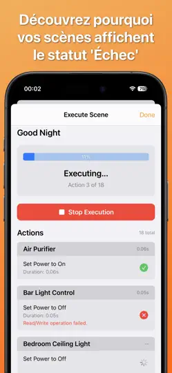 Capture d'écran de HomeCare Pour HomeKit sur iPhone 6