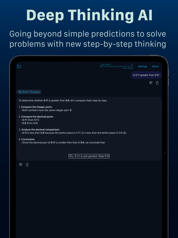 DeepThink iPad screenshot