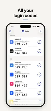 Kode – Authenticator screenshot 1