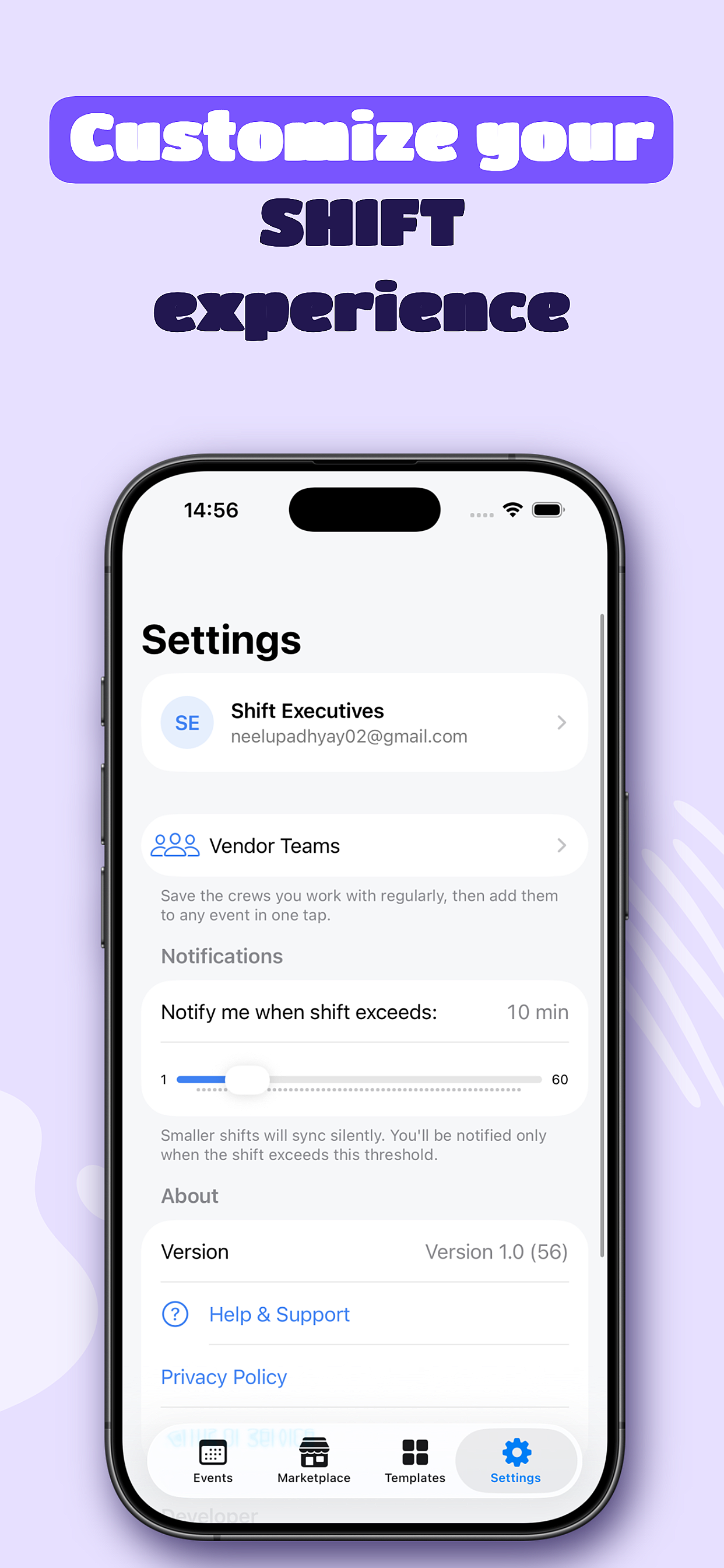 shiftTimeline screenshot 4