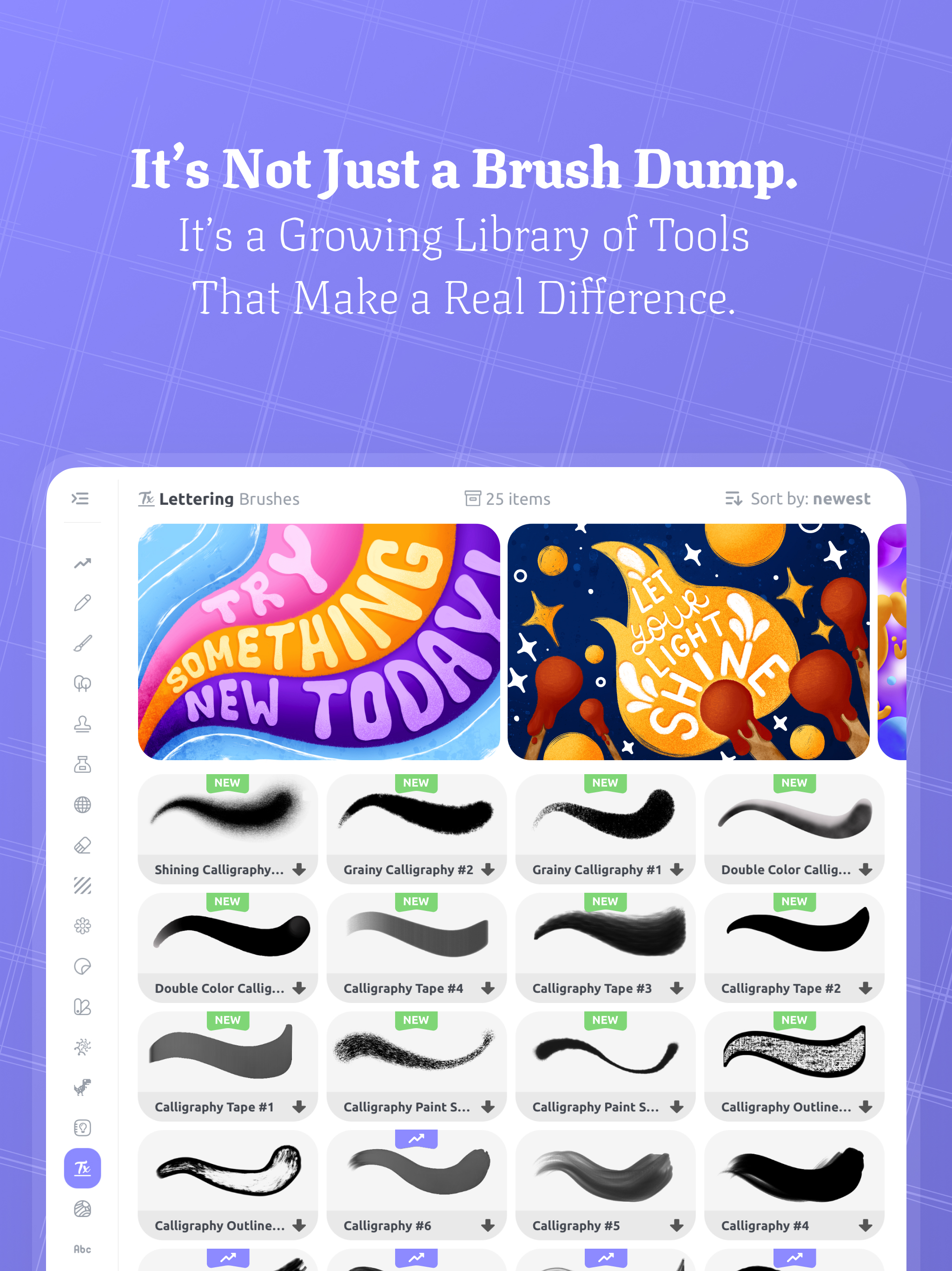Tools & Brushes for Procreate