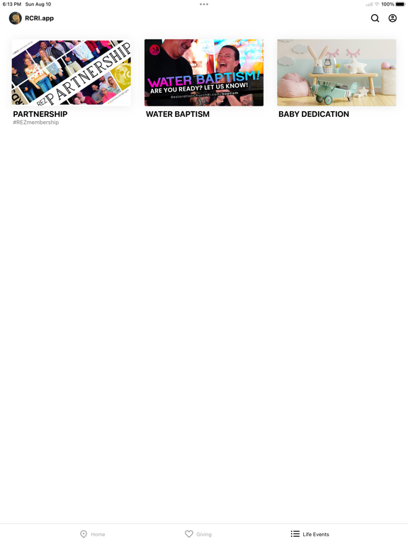 Restoration Church RI iPad screenshot 2 - Education app