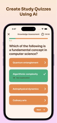 QuizNotes AI screenshot