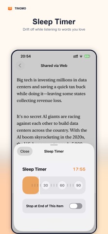 Tingmo: Read EPUB & PDF Aloud Screenshot 2 of 3