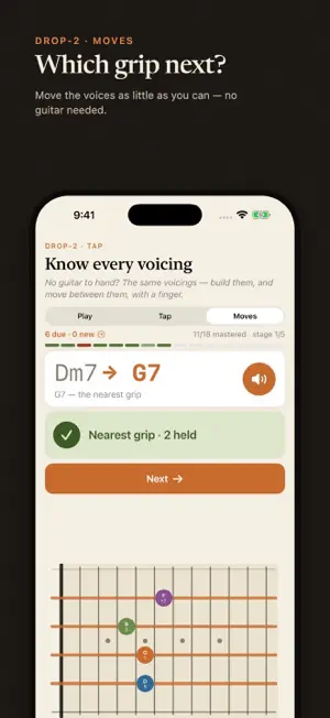 Drop2: Jazz Guitar Ear Trainer screenshot 3
