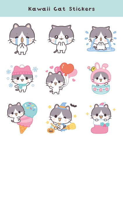 Kawaii Cat Stickers (Global) screenshot-4