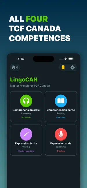LingoCAN: TCF Canada Prep screenshot 1