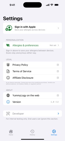 SmartChoice-Ingredient Scanner iPhone screenshot