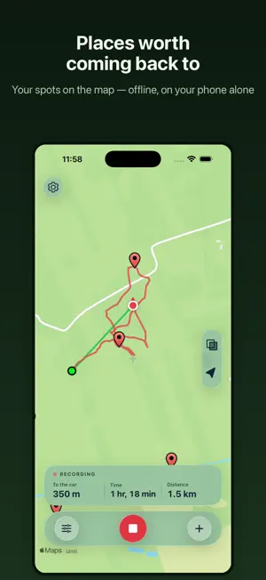 JustPlaces: Spot Tracker screenshot 1