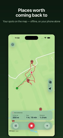 JustPlaces: Spot Tracker Screenshot 1 of 5