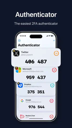 Authenticator App 2 screenshot 1