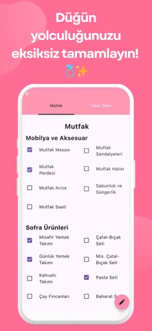 Çeyiz Defterim iPhone screenshot