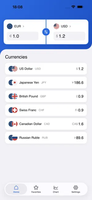 Currency Converter & Rates Pro screenshot 1