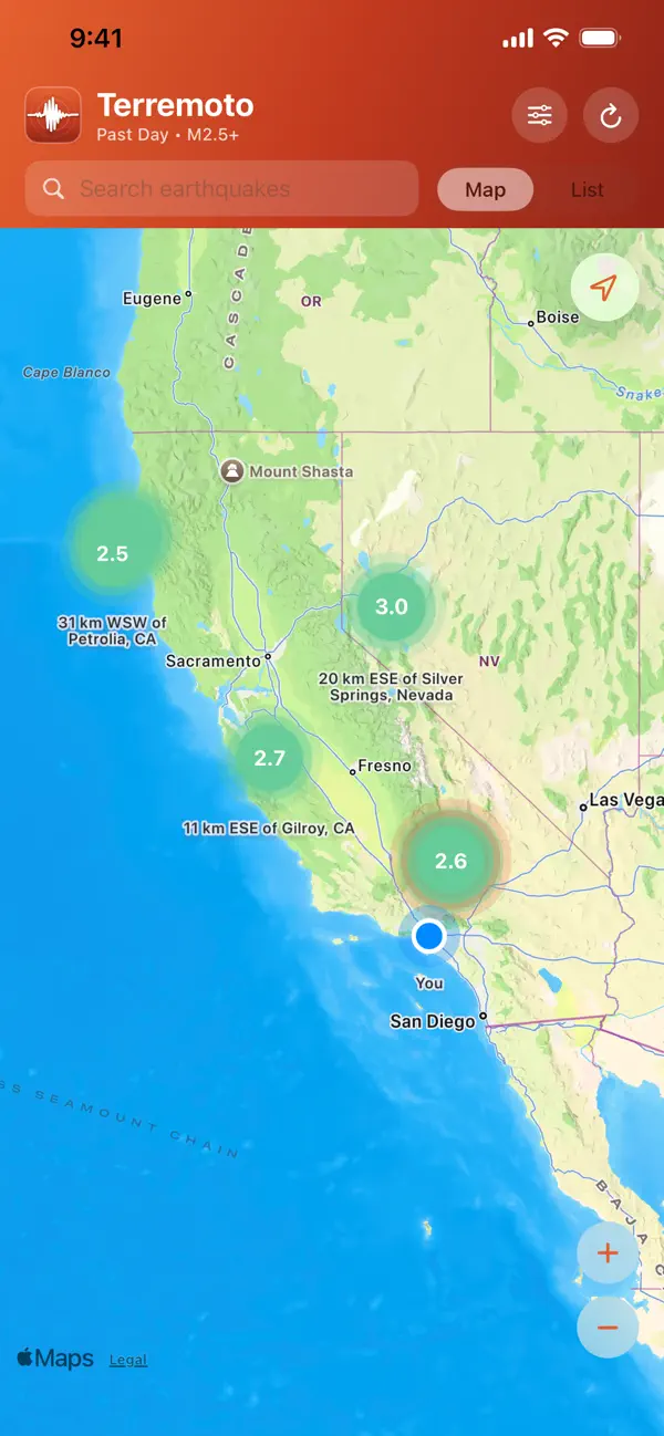 Screenshot #2 pour Terremoto - Earthquake