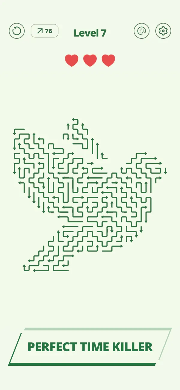 Screenshot #1 pour Arrow Puzzle - Tap Away Escape