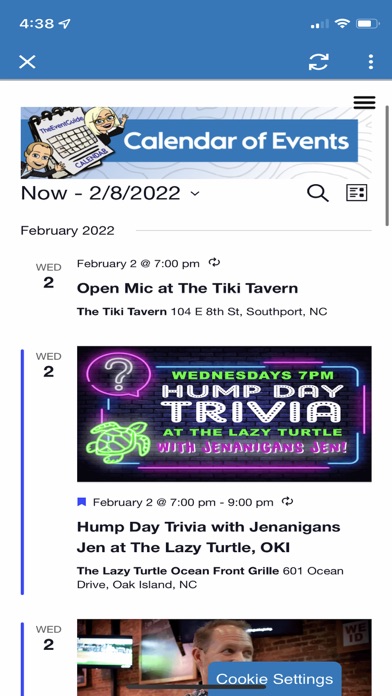 TheEventGuide.com Screenshot