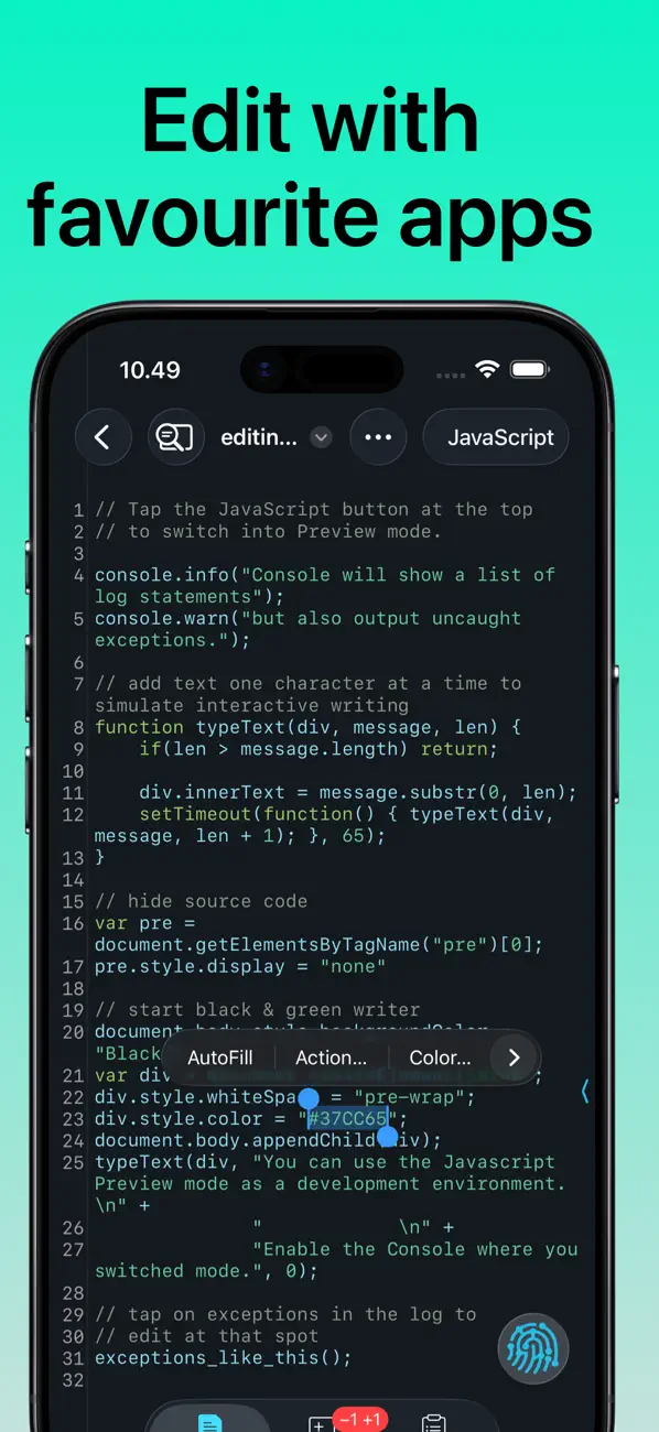 #3. Git client - Working Copy (iOS) Door: Anders Borum
