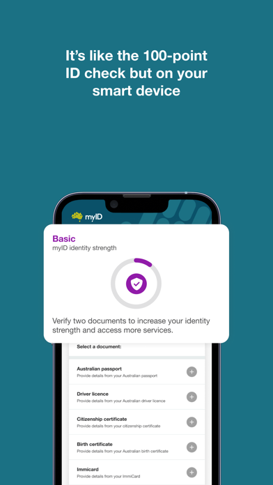 myID - Australian Government Screenshot